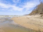 Wonderful Lake Michigan beach can be accessed at Pier Cove or West Side County Park